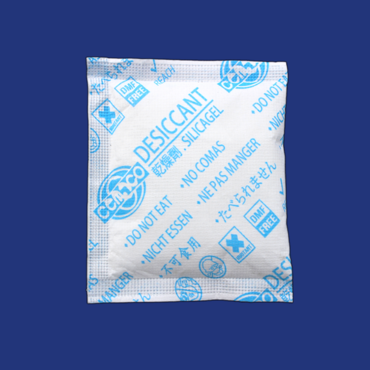 Bột Hút Ẩm 50g — Giấy Tyvek Có Logo — Xanh